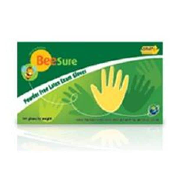 BeeSure Latex Exam Gloves X-Large White Non-Sterile