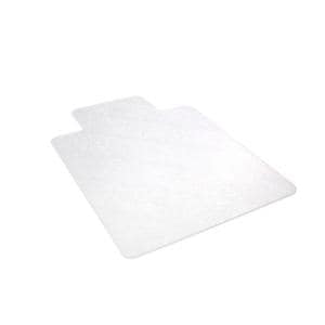 Chair Mat For Hard Surfaces 45 in x 53 in Wide Lip Clear Ea