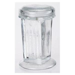 Glasstic - 16oz Clear Glass - Blue Flip Cap