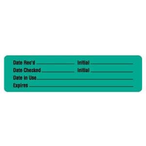 Permanent Label Green 3-1/2x7/8" 1000/Pk