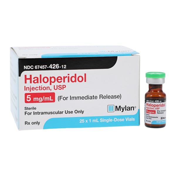 Haloperidol Lactate Injection 5mg/mL SDV 1mL 25/Bx