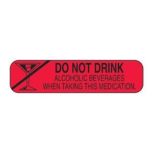 Label Red/Black 1-5/8x3/8" 1000/Pk