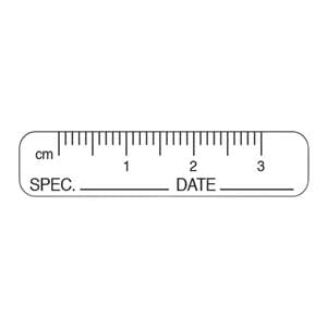 Label Metric Measure Wht/Blk 3/8x1-3/4" 1000/Rl 1000/Rl