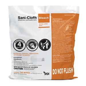 Sani-Cloth Bleach Surface Wipe Wipes X-Large Pail Refill 2/Ca