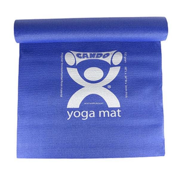 CanDo Yoga/Pilates Mat Blue Polymer Resin