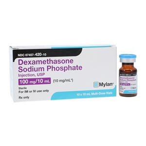 Dexamethasone Sodium Phosphate Injection 10mg/mL 100mg/10ml MDV 10mL 10/Bx