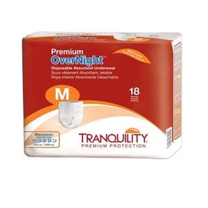 Tranquility Premium Incontinence Underwear Unsx 34-48 Hvy Wt Odr Rdctn 72/Ca
