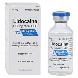 Lidocaine HCl Injection 1% Preservative Free SDV 30mL/Vl