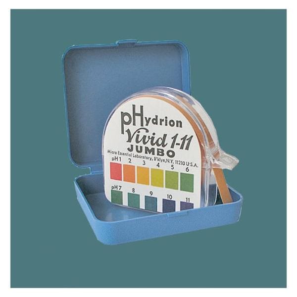 Hydrion Micro Essential Lab pH Test Strip 1-11 Range Ea