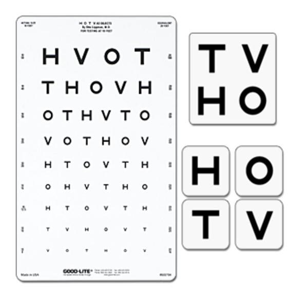 HOTV Eye Chart - 10' Distance