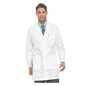 Lab Coat 3 Pockets Long Sleeves White Mens Ea