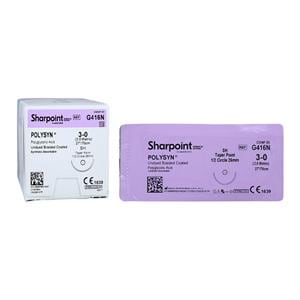 Polysyn Suture 3-0 27" Polyglycolic Acid Braid HR-26 Undyed 12/Bx