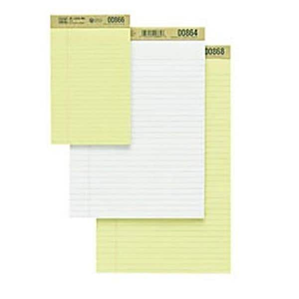 Canary Legal Ruled Pads 50 Sheets 8.5 in x 11.75 in 12/Bx