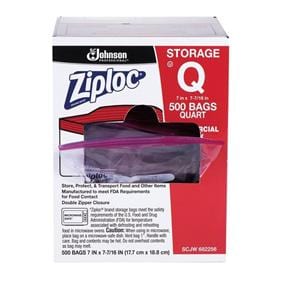 Ziploc Storage Bags 1 Quart 500/Bx