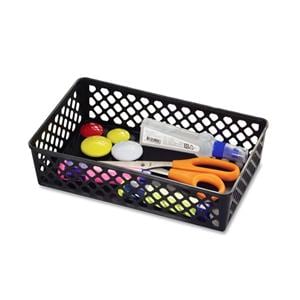 OIC 30% Recycled Plastic Supply Baskets Large Black 2/Pack 2/Pk