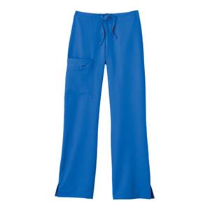 Scrub Pant Poly/Ryn/Spndx 3 Pockets 3X Large Royal Blue Womens Ea