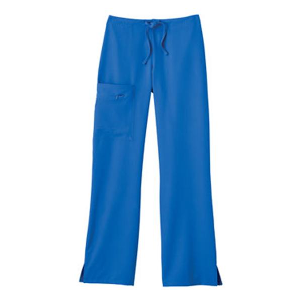 Scrub Pant Poly/Ryn/Spndx 3 Pockets 3X Large Royal Blue Womens Ea