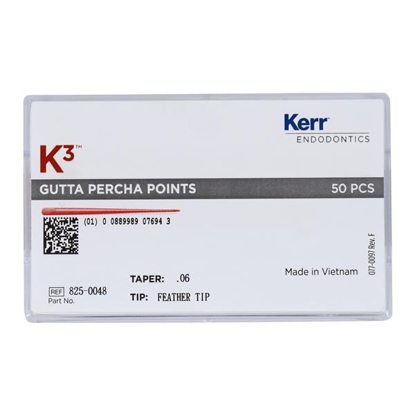 K3/K3XF Gutta Percha Points 50/Pk