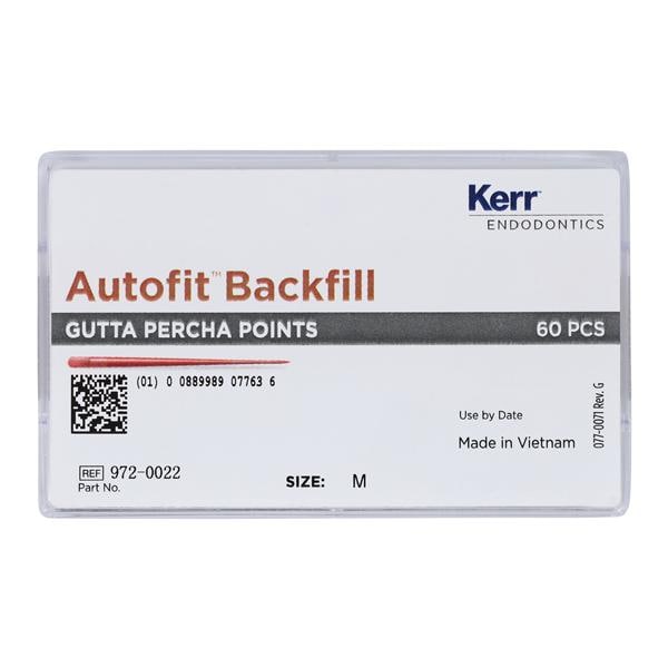 Autofit Backfill Cones Gutta Percha 60/Pk