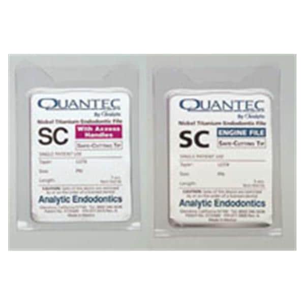 Quantec SC Axxess Rotary File 21 mm Size 20 Yellow 0.02 5/Pk
