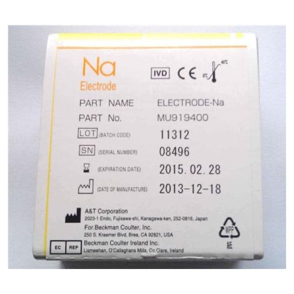 Na: Sodium ISE: Ion-Selective Electrode EA