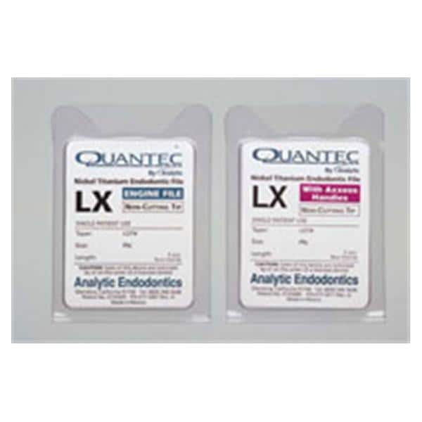 Quantec LX Axxess Rotary File 25 mm Size 25 Stainless Steel Purple 0.06 5/Pk