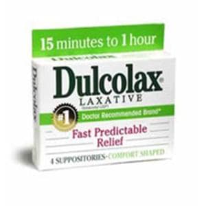 Dulcolax Stool Softener Suppository 10mg 4/Bx