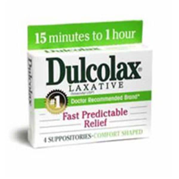 Dulcolax Stool Softener Suppository 10mg 4/Bx