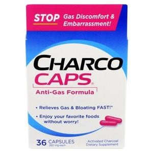 Charcocaps Antigas Capsules 260mg 36/Bx