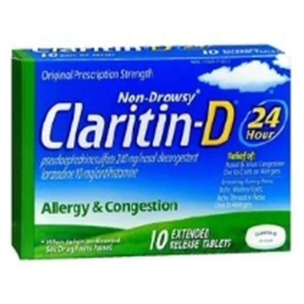 Claritin-D Allergy Oral Tablets 10/240mg 10/Bx