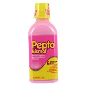 Pepto-Bismol Antacid/Antidiarrhea Liquid 525mg Original 16oz/Bt, 12 BT/CA