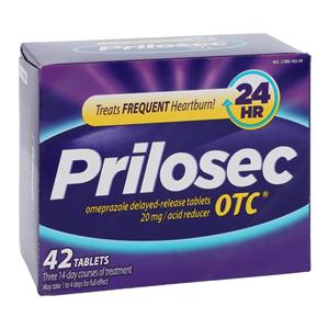 Prilosec OTC Antacid Tablets 20mg 42/Bx