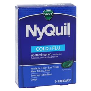 Nyquil Cold/Flu LiquiCaps 10mg 24/Bx