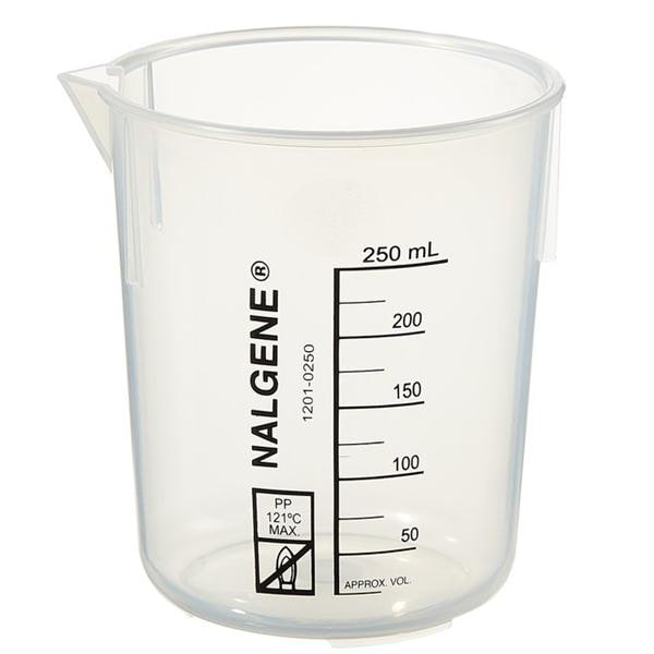 Nalgene Griffin Beaker Polypropylene Clear 250mL 6/Pk