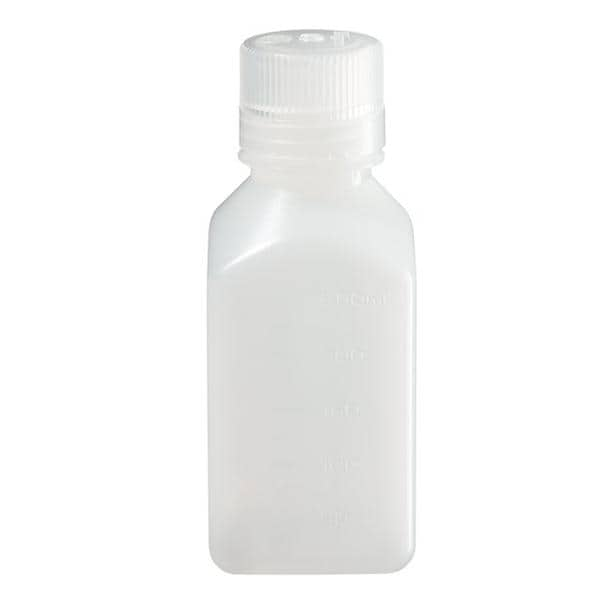 Nalgene Square Bottle HDPE Translucent 250mL 12/Pk