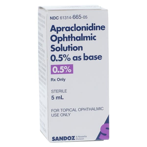 Apraclonidine Ophthalmic Solution 0.5% Bottle 5mL/Bt