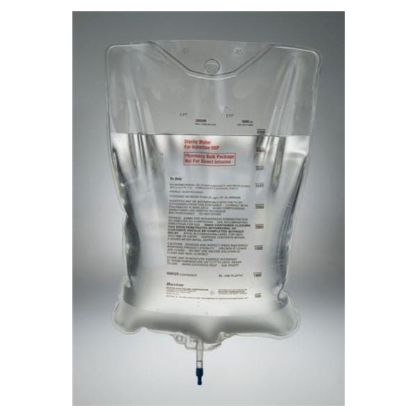 Sterile Water IV Injection Solution Viaflex 5000mL Strl Vflx Cntnr 2/Ca