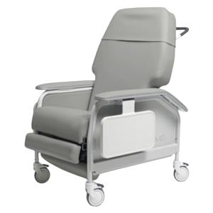 Lumex Clinical Care Clinical Recliner 450lb Capacity Dove Gray Ea