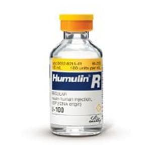 Humulin R Insulin Injection 100u/mL 10mL/Vl