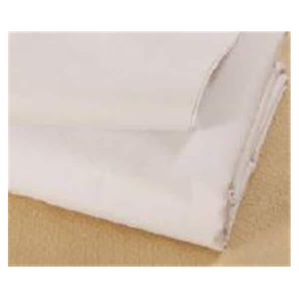 Fitted Sheet White Cotton/Polyester 30x80