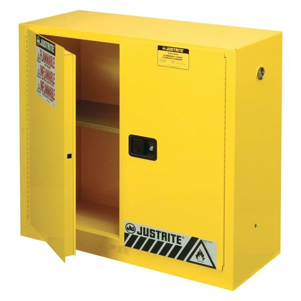 Sure-Grip EX Cabinet 2 Doors/2 Shelves U-Loc Handles Yellow Ea