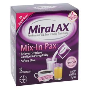 MiraLAX NeatPax Laxative Powder 17gm Packet 10/Pk