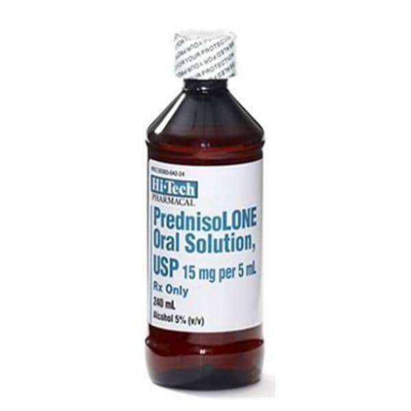 Prednisolone Oral Solution 15mg/5mL Bottle 240mL/Bt 