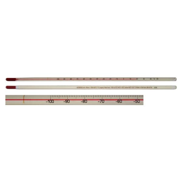 Laboratory Thermometer -100 to 50C Ea