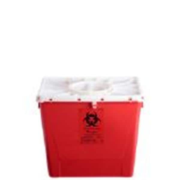RCRA Hazardous Waste Container 8gal Black 10x10.5x7.25" Polyethylene 9/Ca