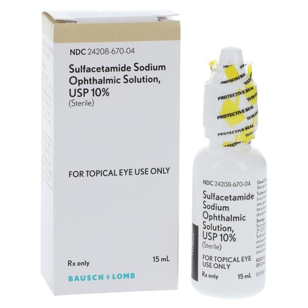 Sulfacetamide Ophthalmic Solution 10% Bottle 15mL/Bt