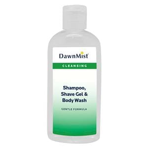 DawnMist Shave Gel/Body Wash Shampoo 2oz Peppermint 96/Ca