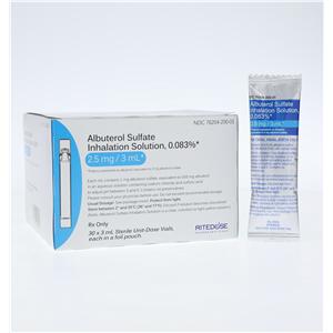 Albuterol Sulfate Inhalation Solution 0.083% Vial 3mL 30/Bx