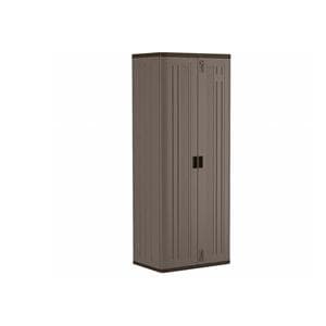 Commercial Storage Cabinet 2 Door Resin Platinum/Slate Ea
