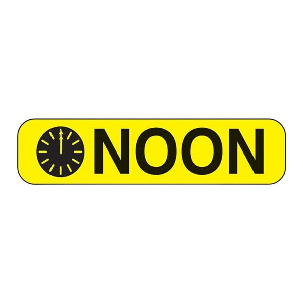 Label Noon 1-5/8"x3/8" 1000/Pk